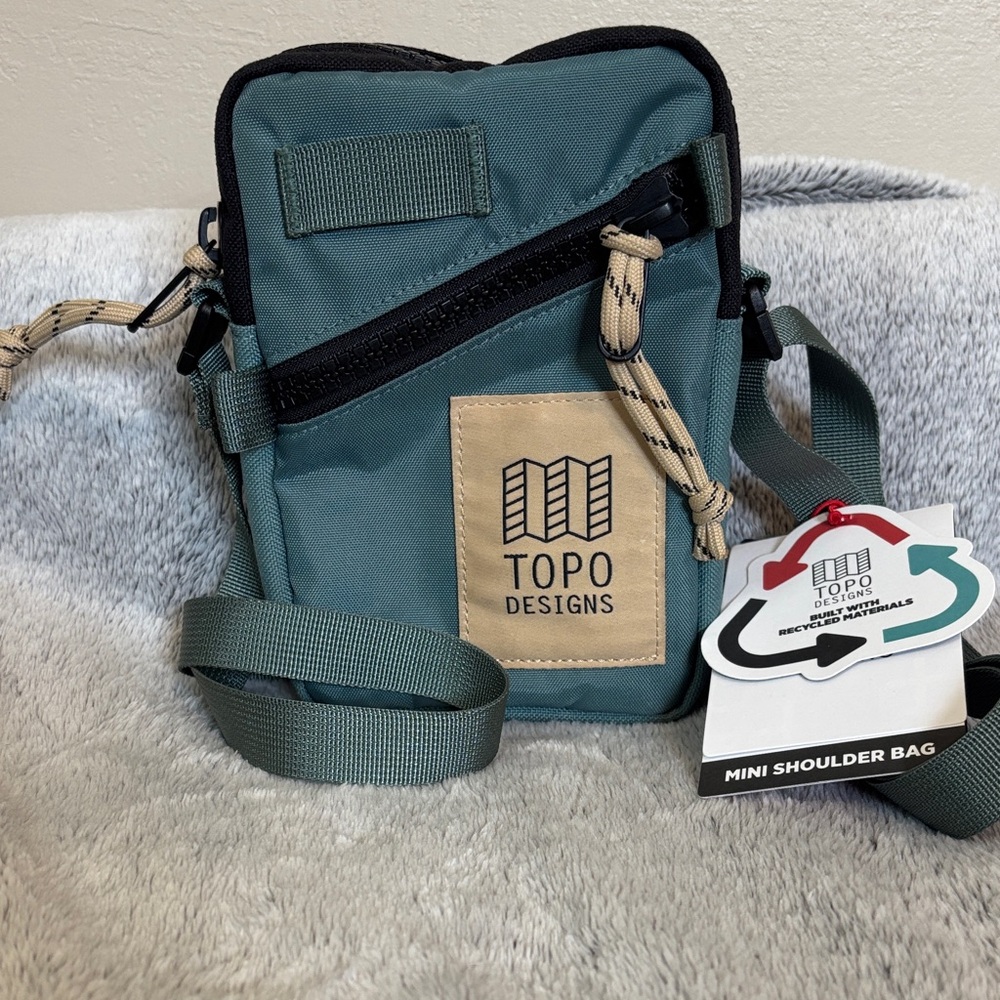 Topo Designs Seapine Messenger/Mini Shoulder Bag w/adjustable strap - Mint